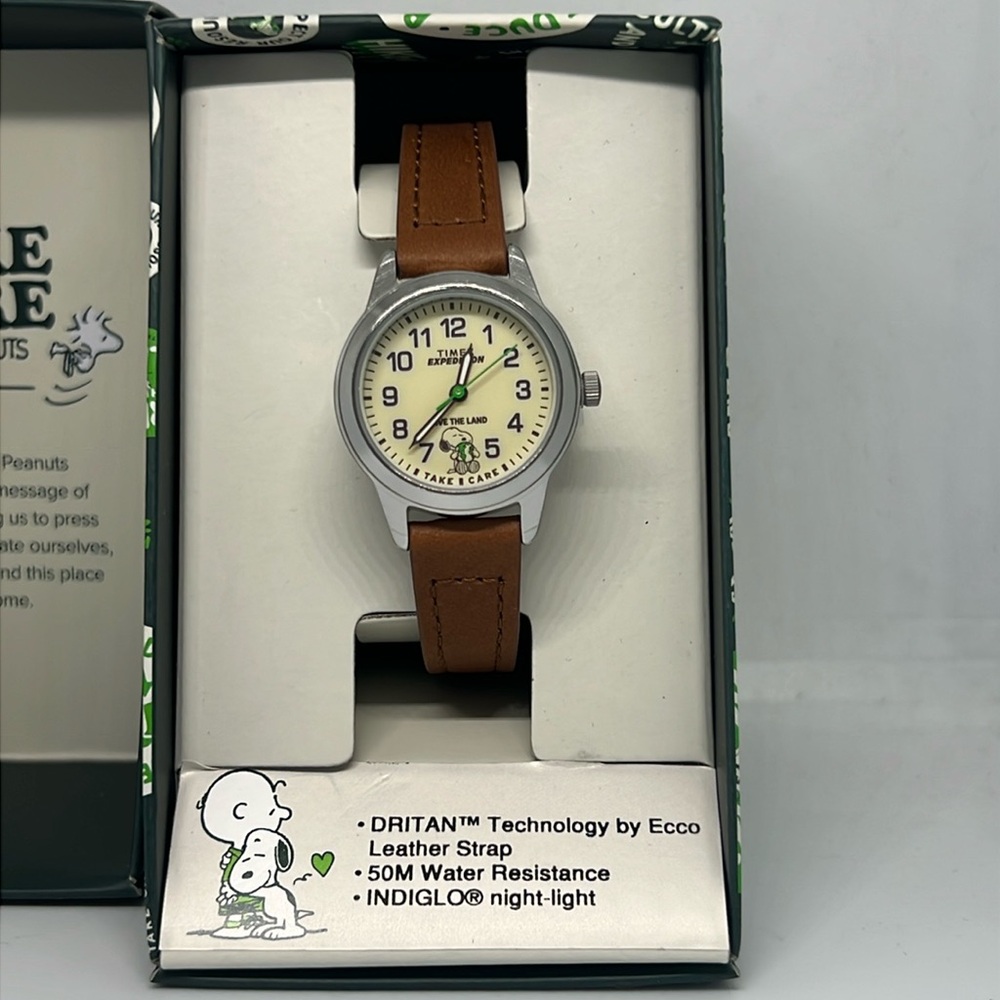 Ladies new Timex watch with snoopy on dial